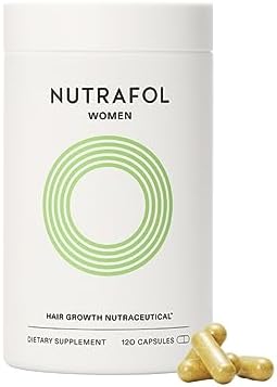 Nutrafol Women's Hair Growth Supplements, Ages 18-44, Clinically Proven for Visibly Thicker and Stronger Hair, Dermatologist Recommended - 1 Month Supply Nutrafol