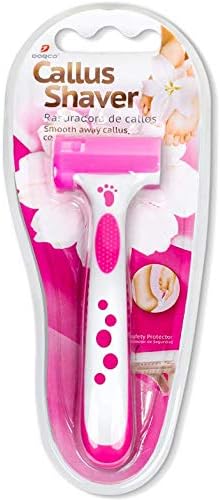 Dorco Callus Shaver w/ Ergonomic No Slip Handle & Blade Safty Cover - PINK DORCO