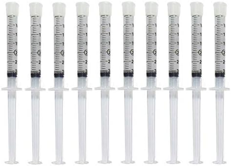 Teeth Whitening Gel Syringe Dispensers 22% Carbamide Peroxide, 10 Tooth Bleaching Gel 3ml Syringes Bleach Pro Whitening