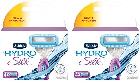 Картриджи для бритвы Hydro Silk, 4 шт., 5 лезвий, с увлажняющей сывороткой Schick