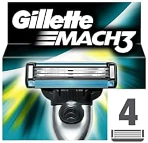 Набор картриджей для бритвы Mach 3, 8 шт. (2 упаковки по 4 лезвия) Gillette