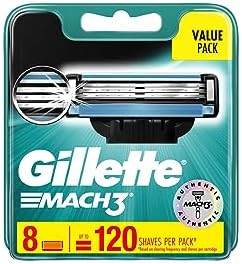 Gillette Mach-3 Cartridge - Pack of 4 Gillette