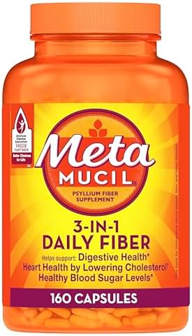 Metamucil Daily Fiber Supplement, 160 Capsules (Капсулы) Metamucil