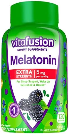 Vitafusion Extra Strength Melatonin Gummy Vitamins, 5mg, 120 ct Gummies (Жевательные конфеты) Vitafusion