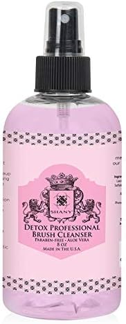 SHANY DETOX Professional Makeup Brush and Sponge Shampoo, Brush Cleanser, Removes dirt, Makeup from brushes and Sponges - Paraben Free, Vegan, Cruelty Free - Instant Dry - 4oz Shany