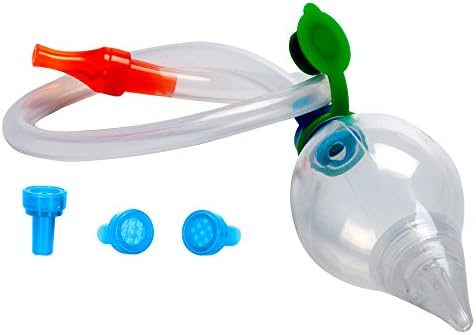 NeilMed Silicone Baby Nasal-Oral Aspirator - Transparent, Sterilizable, 2-in-1 Design, Dishwasher Safe NeilMed