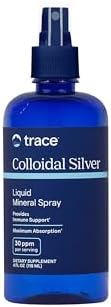 Trace Minerals | Colloidal Silver Liquid (Жидкость) | 30 PPM Safe Dose Mineral Supplement, 99.99% Pure, Super-Oxygenated, Vegan | 120 servings, 4 fl oz (Жидкие унции) Bottle (1 Pack) Trace Minerals