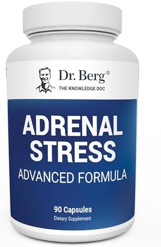 Dr. Berg’s Adrenal Stress Advanced Formula - Adrenal Support Supplements for Stress, Mood and Energy Support - Adrenal Supplements - Cortisol Manager with Ashwagandha - 90 Capsules (Капсулы) Dr. Berg Nutritionals