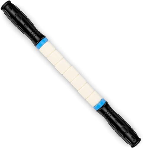 iGreely Premium Muscle Roller The Ultimate Massage Roller Stick 17 Inches Recommended by Physical Therapists Promotes Recovery Fast Relief for Cramps Soreness Tight Muscles Black IGreely