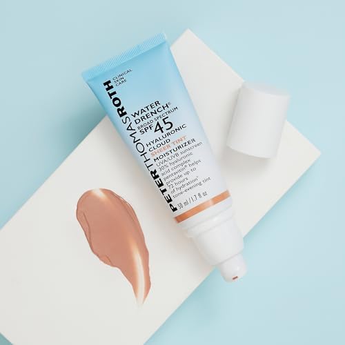 Peter Thomas Roth | Water Drench Hyaluronic Cloud Sheer Tint Moisturizer Broad Spectrum SPF 45, Hydrating Tinted SPF Moisturizer, Adaptable Sheer Tint, For All Skin Tones and Types Peter Thomas Roth