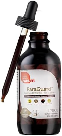 Zahler - ParaGuard Liquid Drops (Жидкие капли) - Gut Health Supplement - Formula has Wormwood, Garlic Bulb, Pumpkin Seed, Clove & More - Natural Support for Humans - Certified Kosher (4 Oz) (4 oz (Унции)., Drop) Zahler