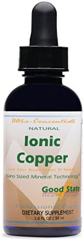 Good State Copper Supplements Ultra Concentrated Liquid (Жидкость) | Optimal Absorption Nano-Ionic Copper Supplement for Essential Health Support | 100 Servings (Порции) at 2mg of Pure Copper | 1.6 Fl oz (Унции) Bottle Good State