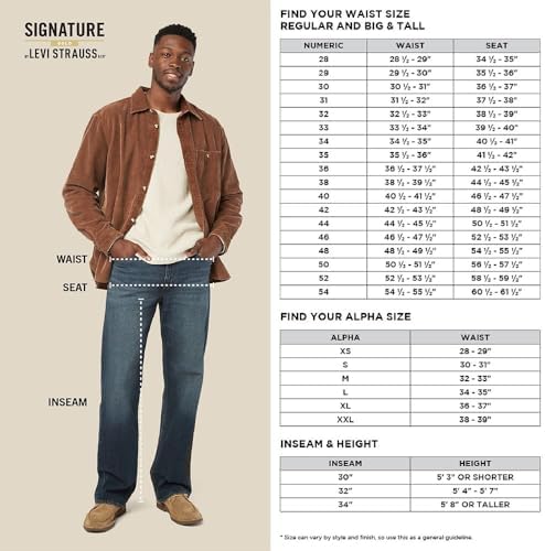 Levi Strauss Signature Gold Men's Carpenter Jeans, Clement, 50W x 30L Levi Strauss Signature Gold