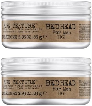 TIGI Bed Head for Men Pure Texture Molding Paste 2.93 oz (Pack of 2) TIGI