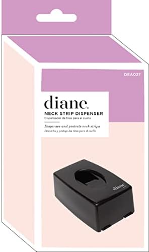 Diane Neck Strip Dispenser – Dispensing Container for Salon or Barber Shop – 5.9” x 3.6” x 2.4” – Black – DEA027 Diane