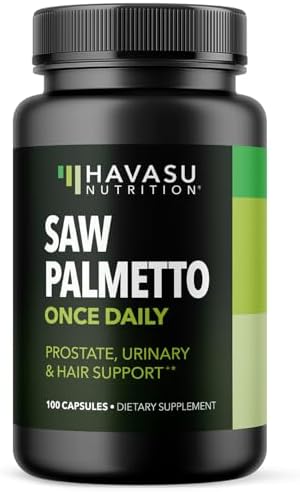 Saw Palmetto for Women + 5000 mcg Biotin Supplement - DHT Blocker Hair Health Vitamins - Supports Stronger Appearance of Hair for Women Post-Partum - Month Supply Vegan Women's Saw Palmetto Havasu Nutrition