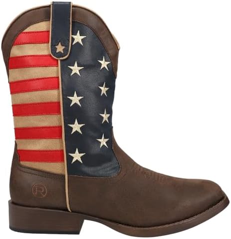 Мужские Ковбойские сапоги Roper American Patriotic Square Toe Roper