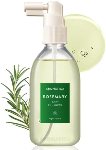 AROMATICA Rosemary Root Enhancer 3.38oz / 100ml – Scalp Nourishing with Food-graded Rosemary Oil – Relieves Itchy, Dry, Flaky Scalp - Free from Sulfate, Silicone, and Paraben Aromatica