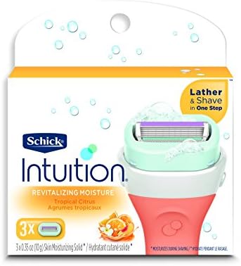 INTUITION Schick Island Women's Razor Blade Refills with Acai Berry Extract, 6 Count (Pack of 1) Intuition