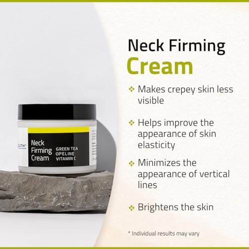 YEOUTH Neck Cream (Крем) with Vitamin C, Neck Firming Cream for Decolletage and Double Chin, Cleavage Moisturizing Neck and Chest Firming Cream, Neck Brightening Cream 2oz Yeouth