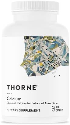 Thorne Calcium - (Formerly DiCalcium Malate) - Chelated Calcium for Enhanced Absorption with DimaCal for Bone Density Support - 120 Capsules (Капсулы) Thorne