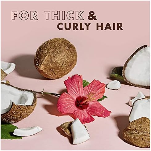 Shea Moisture Curly Hair Products, Coconut & Hibiscus Curl & Shine Shampoo, Shea Butter, Coconut Oil, Vitamin E, Sulfate Free Shampoo, Anti Frizz, Family Size, 16 Fl Oz SheaMoisture