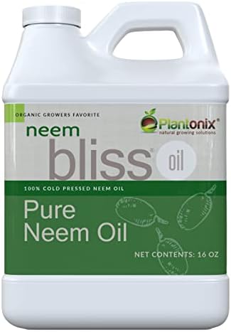 Neem Bliss (8 Fl Oz) - Pure Neem Oil Concentrate - 100% Cold Pressed Neem Oil - All-Natural Neem Oil Concentrate - Pure Neem Oil Extract - Unrefined Neem Oil for Hair - Neem Seed Oil Concentrate Plantonix