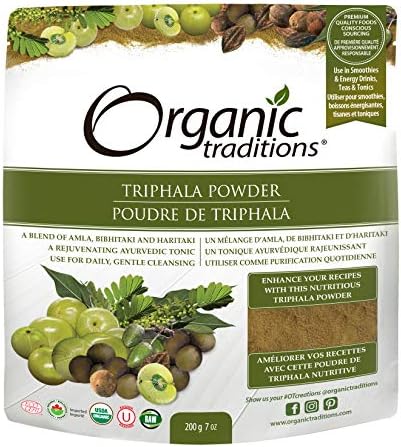 Organic Traditions Organic Powder (Порошок), Triphala, 7 Ounce Organic Traditions