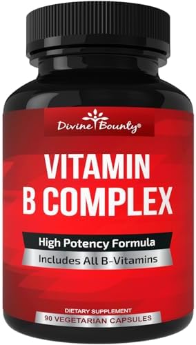 Divine Bounty Super B Complex Vitamins - All B Vitamins Including B12, B1, B2, B3, B5, B6, B7, B9, Folic Acid - Vitamin B Supplement - Support Healthy Energy Metabolism - 90 Vegetarian Capsules (Вегетарианские капсулы) Divine Bounty