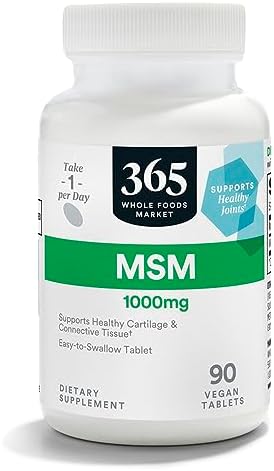 365 by Whole Foods Market, MSM 1000Mg, 90 Tablets 365 by Whole Foods Market