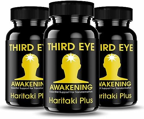 Third Eye Awakening - Organic Haritaki Capsules- Kailash Herbals-100 Capsules- 650 mg Each-Terminalia chebula- Vegan Kailash Herbals