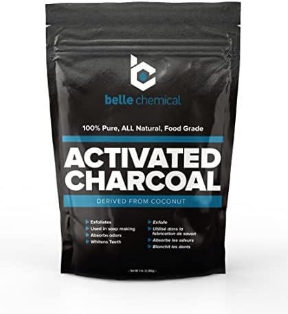 Organic Coconut Activated Charcoal Powder - Food Grade, Kosher - Teeth Whitening, Facial Scrub, Soap Making (1 Ounce to 5 pounds (1 Ounce) Belle Chemical