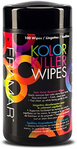 Framar Kolor Killer Wipes – Hair Dye Remover, Hair Color Remover – Wipes Dispenser of 100 FRAMAR