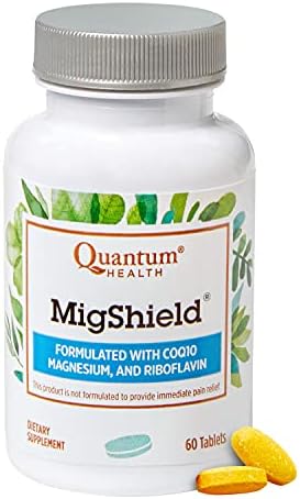 Quantum Health MigShield Magnesium Supplements with Riboflavin & CoQ10, The Power of Magnesium in Easy-to-Take Tablets (Таблетки) For Effective Results, 60 Tablets, 30-Day Supply Quantum