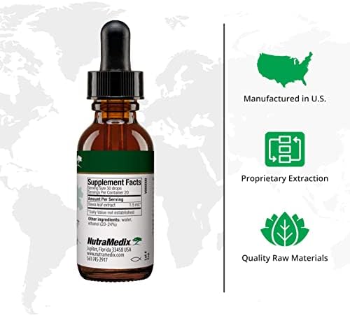 NutraMedix Stevia - Bioavailable Liquid Stevia Leaf Extract Drops for Microbial Support - Sugar Alternative with Microbial Support Properties - Low-Carb, No Added Sugar (2 oz / 60 ml) NutraMedix