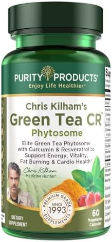 Purity Products Green Tea CR w/Phytosome Technology for Boosted Bioavailability from Chris Kilham 60 Capsules (Капсулы) Purity Products