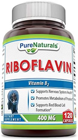 Pure Naturals Riboflavin 400 Mg 120 Capsules (Капсулы) Pure Naturals