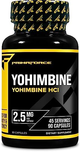 PrimaForce Yohimbine HCl 2.5mg, 90 Capsules (Капсулы) - Non-GMO and Gluten Free Supplement Primaforce