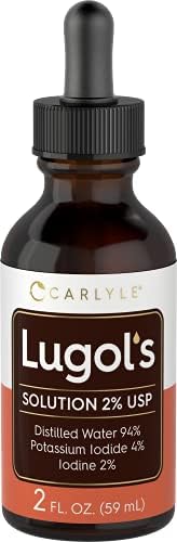 Carlyle Lugols Iodine 2 Percent 2 fl oz (Жидкие унции) | Potassium Iodide and Iodine Solution 2% Liquid Drops (Жидкие капли) Carlyle