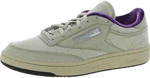  Повседневные кроссовки Reebok Club C Sneaker, Чистый серый/Сиреневый блеск, 9.5 Женская 8 Мужская US Reebok