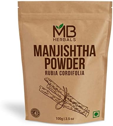 MB Herbals Manjishtha | Rubia cordifolia Root | Indian Madder | 100g Powder MB Herbals