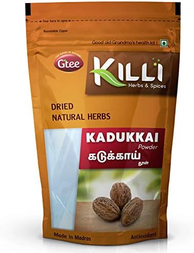 KILLI Haritaki | Kadukkai | Myrobalan | Karakkaya | Terminalia chebula | Harad Powder (Порошок), 100g (Pack of 2) KILLI