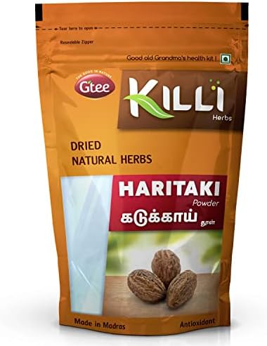 KILLI Haritaki | Kadukkai | Myrobalan | Karakkaya | Terminalia chebula | Harad Powder, 100g KILLI