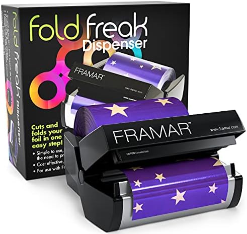 Framar Fold Freak Foil Dispenser for Aluminum Foil, Hair Foils (Cuts and Folds Hair Foil) FRAMAR