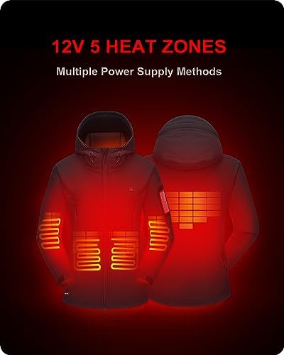 Женская Ветровка и легкие куртки DEWBU Heated Jacket с аккумулятором 12V DEWBU