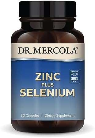 Dr. Mercola Zinc Plus Selenium, 30 Servings (Порции) (30 Capsules (Капсулы)), Dietary Supplement, Supports Immune Health, Non GMO, NSF Certified Dr. Mercola