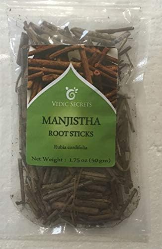 Vedic Secrets Manjistha Root Sticks (Rubia Cordifolia) - 50 Grams Vedic Secrets