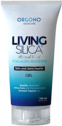 Living Silica Collagen Booster Gel (Гель) | Supplement for Skin Application and Dermal Absorption | Clinically Proven | Promotes Hydration and Collagen Regeneration for Joint and Skin Health Orgono Living Silica