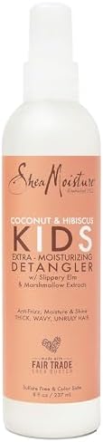 Sheamoisture Kids Extra Moisturizing Detangler for Curly Hair Coconut and Hibiscus Kids Detangler with Shea Butter 8 oz SheaMoisture