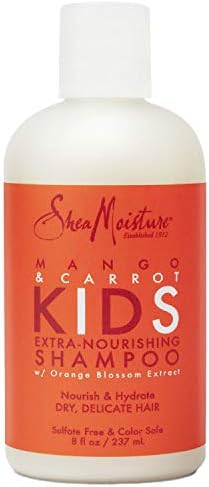 SheaMoisture Extra-Nourishing Shampoo hair care for Kids Mango Carrot with Shea Butter 8 oz SheaMoisture